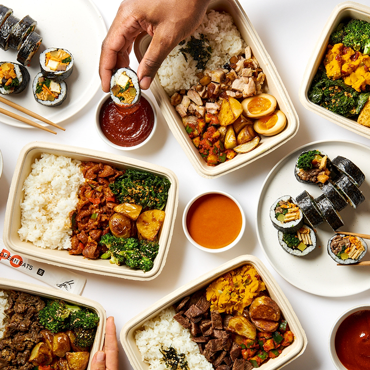 Signature warm Korean comfort plates from Sopo Korean Eats, ideal for winter lunch in Midtown NYC.